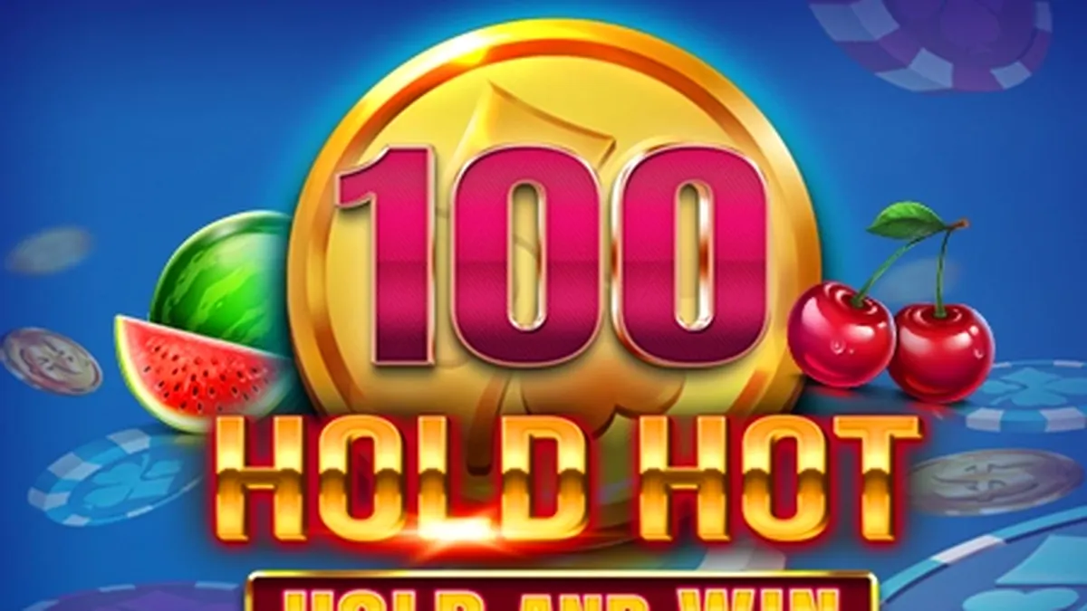 Tampilan visual mesin slot buah 100 Hold Hot Hold and Win